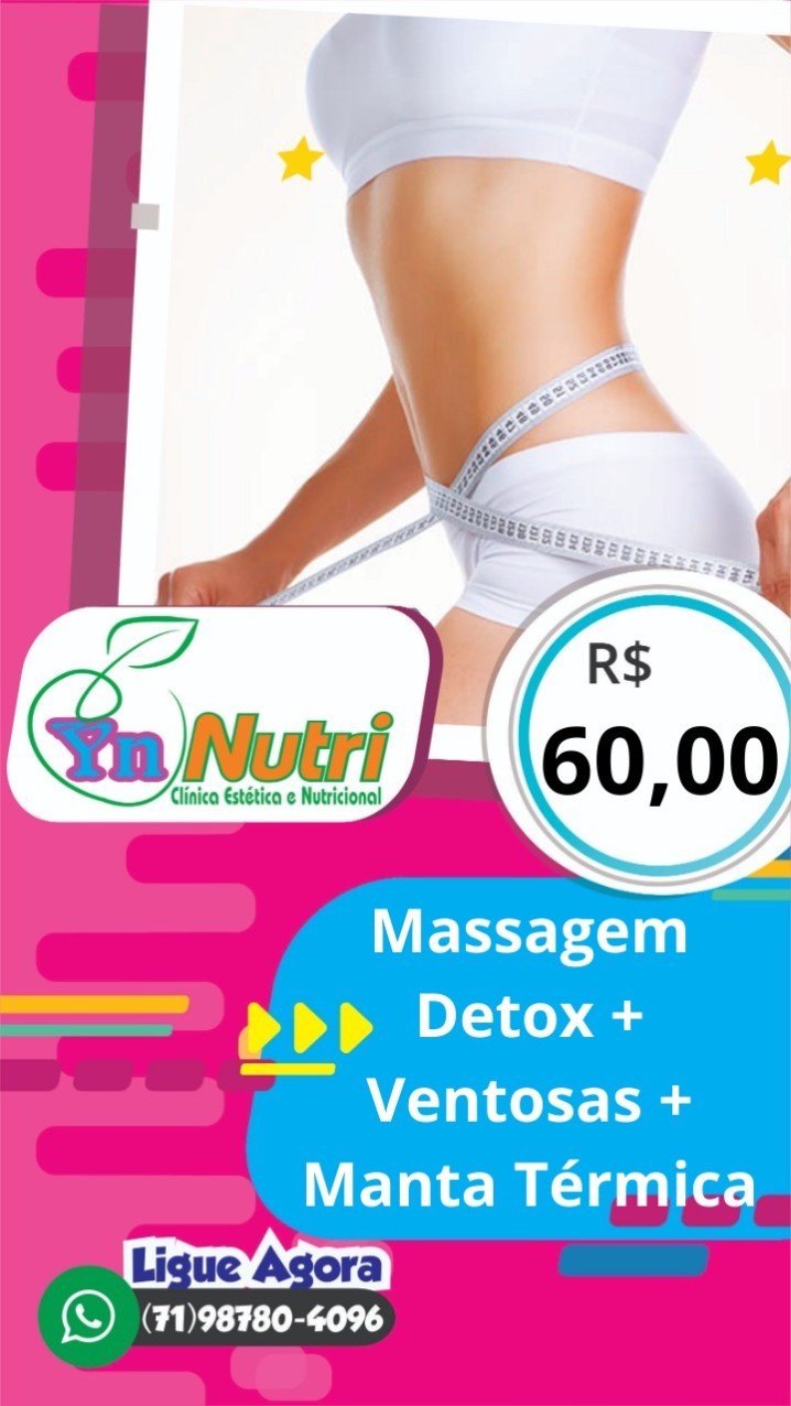 Massagem Detox + Ventosaterapia 